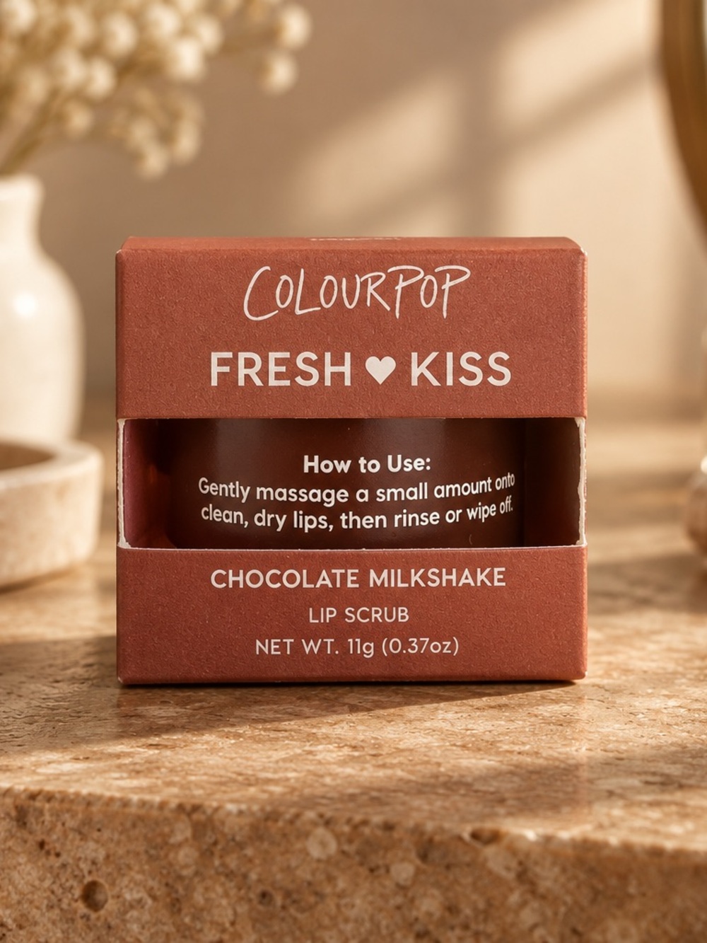 ColourPop Fresh Kiss Lip Scrub — Chocolate Milkshake (Brown)